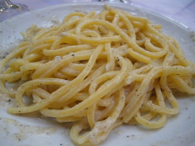 tonnarelli cacio e pepe