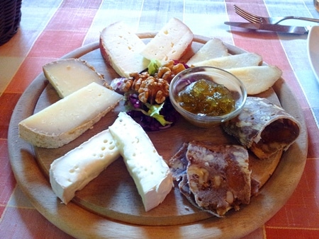 antipasto al Ristorante da Fiorella a Pienza