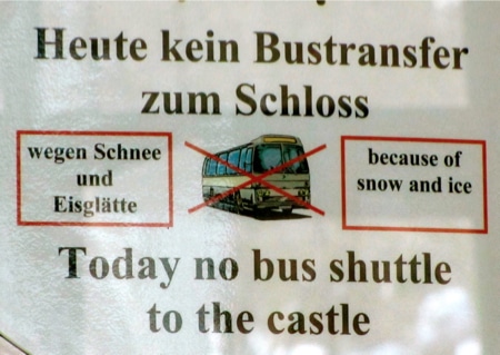 no bus to the neuschwanstein castle