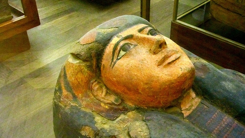 sarcofago egizio al museo egizio di torino