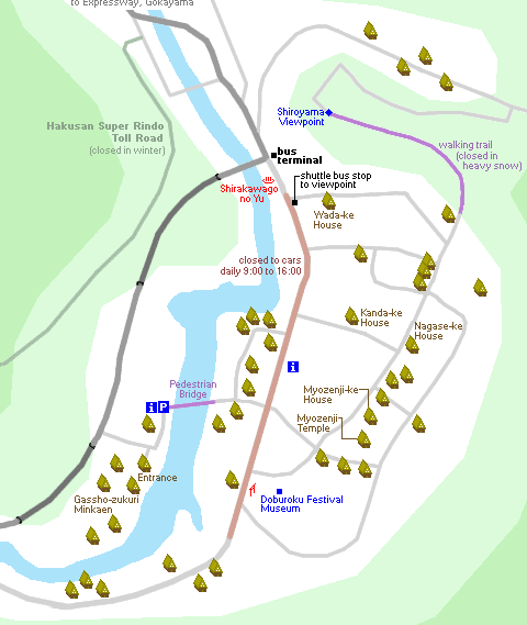 mappa shirakawago