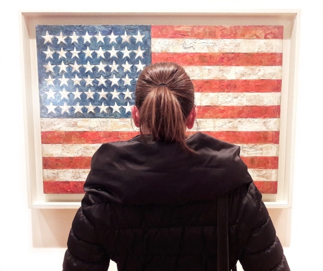 moma new york opere Jasper Johns flag