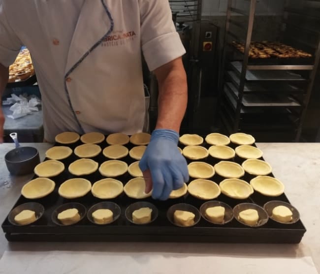 pasteis de nata preparazione