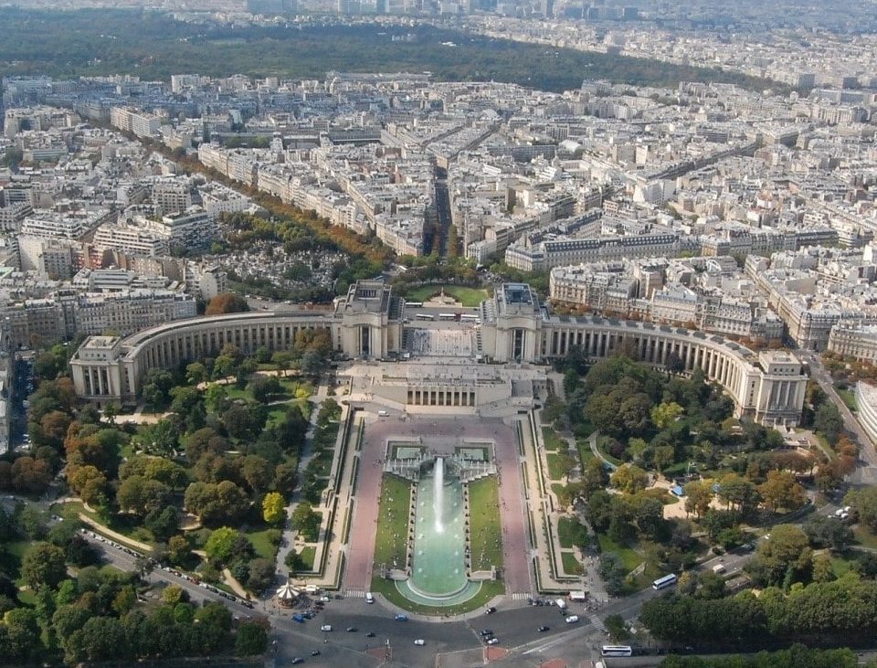 parigi dall'alto TOUR EIFFEL