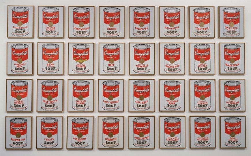 moma new york opere  Campbell’s Soup Cans