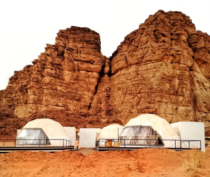 Dormire in una bolla nel deserto