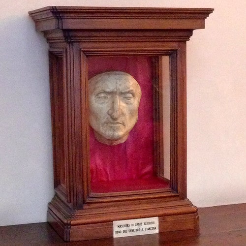 maschera mortuaria dante alighieri