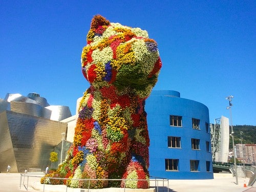 Puppy al museo Guggenheim a Bilbao