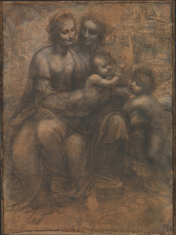 Cartone di Sant'Anna Leonardo da Vinci alla National Gallery di Londra