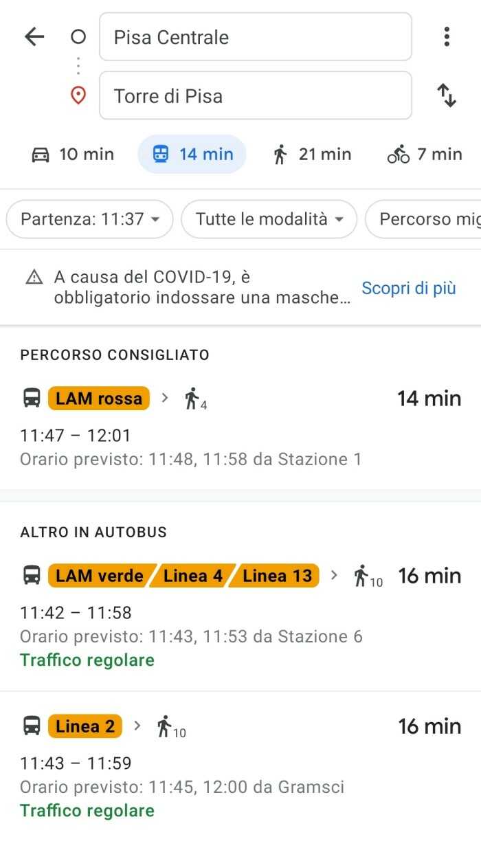 google maps indicazioni stradali