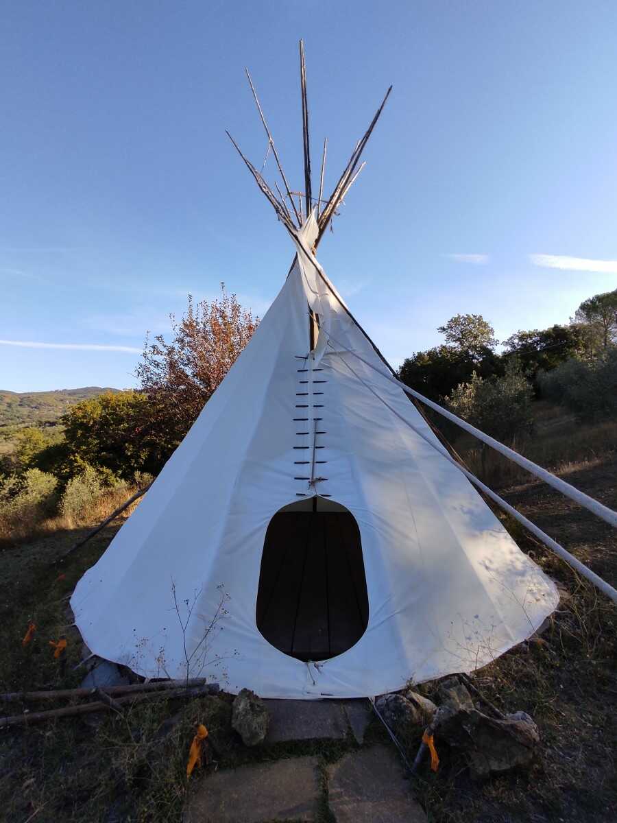 dormire in una tenda indiana