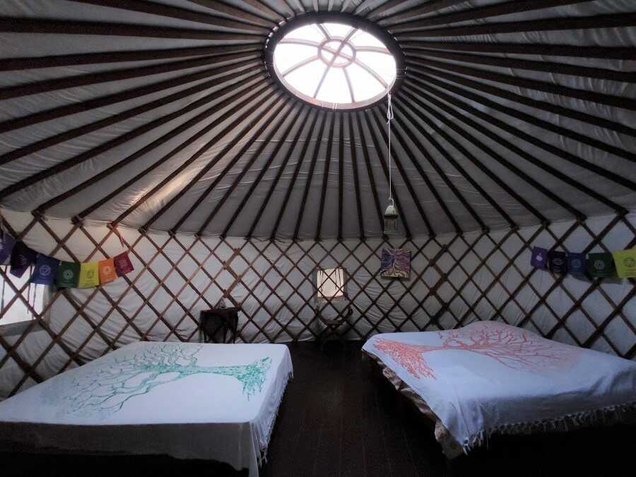 dormire in una yurta