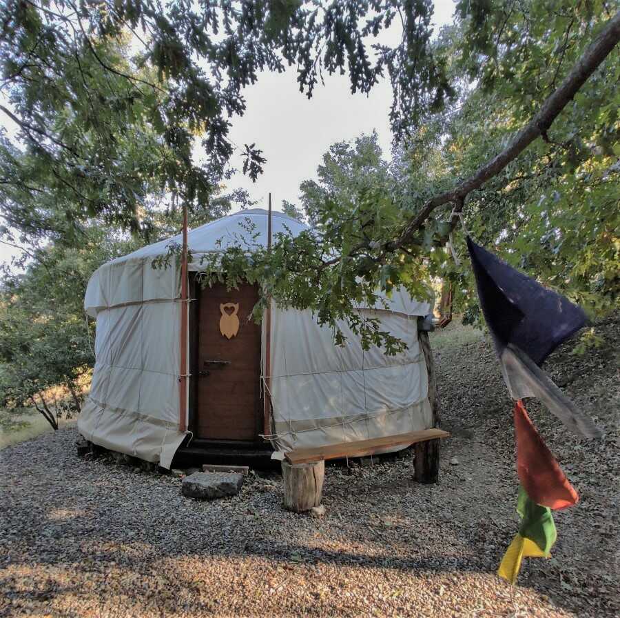 dormire in una yurta