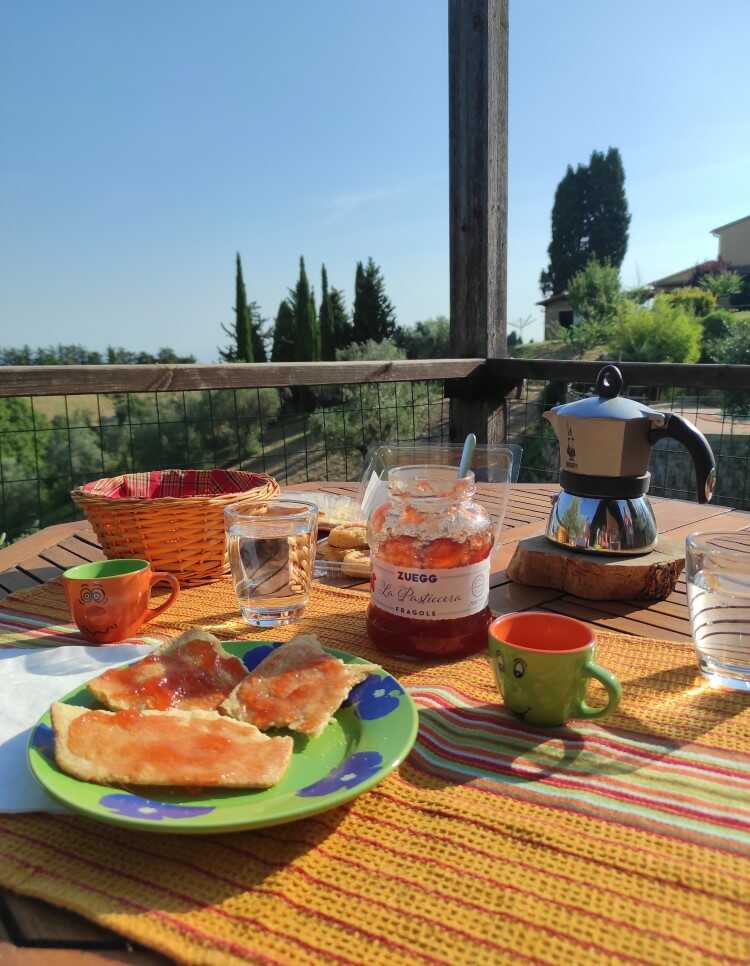 colazione in terrazza