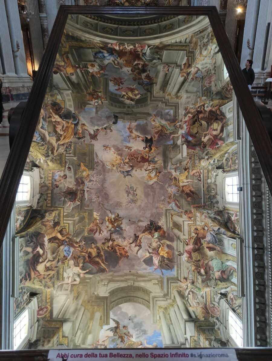 chiesa di sant'ignazio di loyola affresco