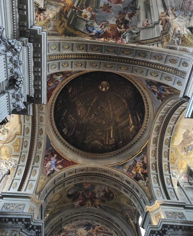 chiesa di sant'ignazio di loyola cupola prospettica