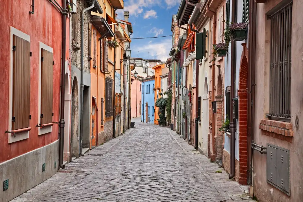 Case colorate borgo dei pescatori san giuliano a rimini