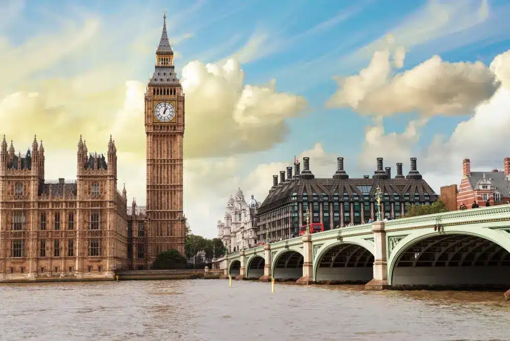 Londra big ben e house of parliament