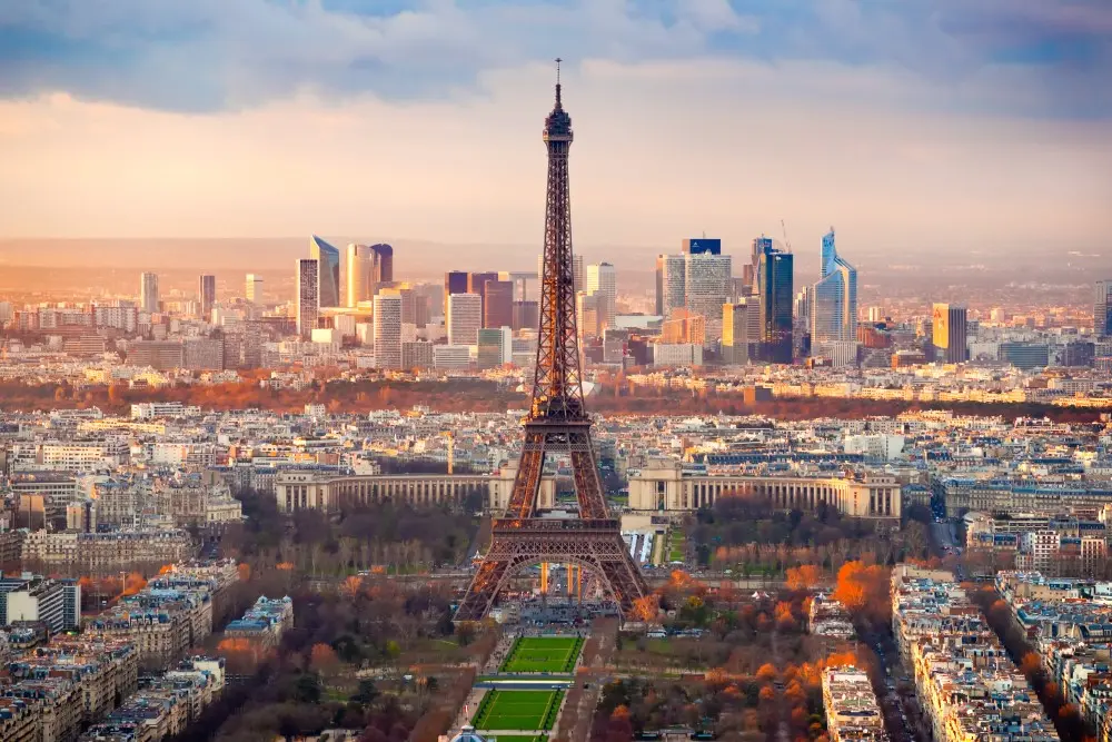 Torre Eiffel vista dalla torre di Montparnasse Parigi