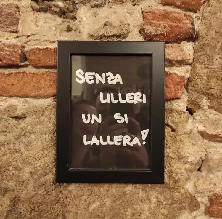 senza lilleri un si lallera