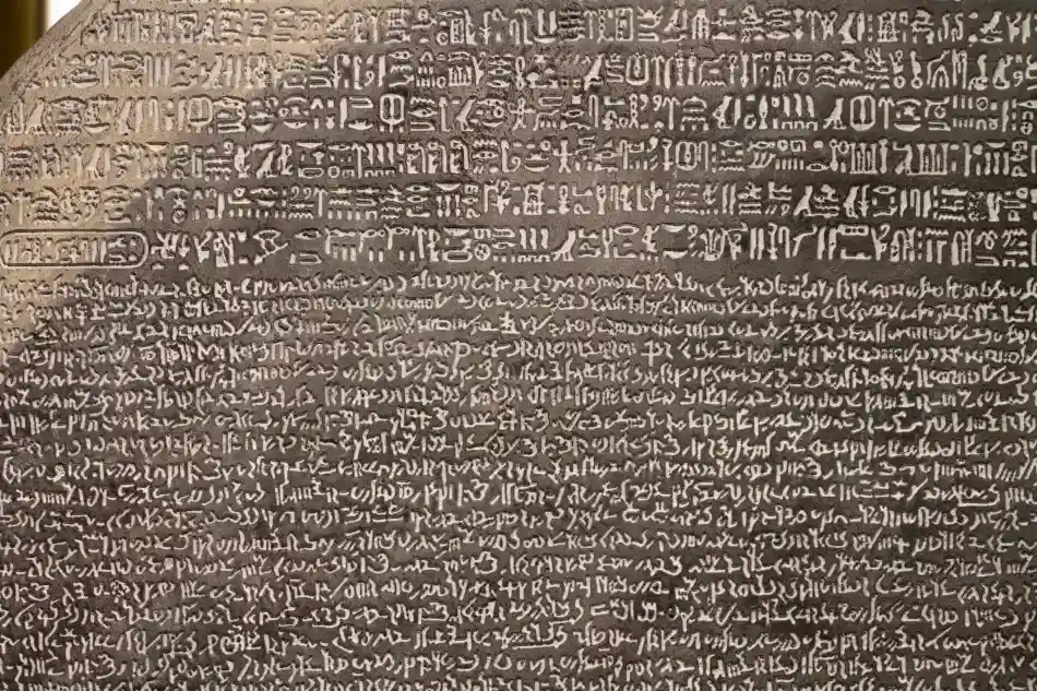 Stele di Rosetta al British Museum di Londra, uno dei musei più visitati al mondo