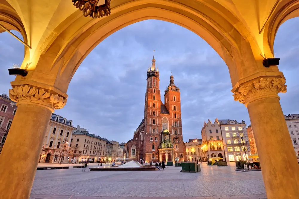 Piazza della Citta Vecchia Cracovia Polonia