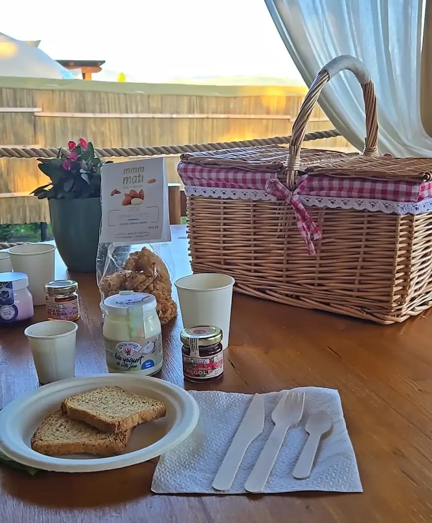 Box Colazione Bubble Glamping Le Stelle di Elisa Suvereto
