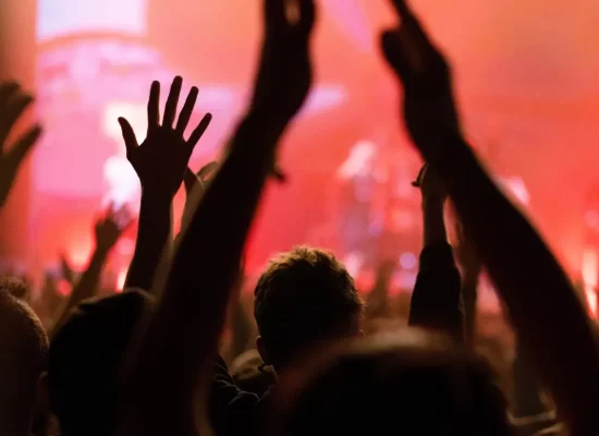 folla ad un festival estivo