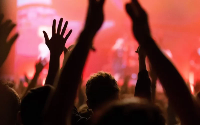 folla ad un festival estivo