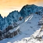 Monte Bianco, Courmayeur con la neve